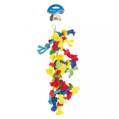 Brinquedo de peças de madeira com sino para aves Duvo Plus