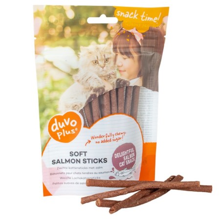 Sticks macios de salmão para gato - Duvo Plus