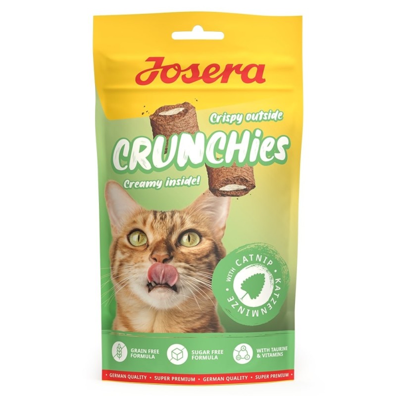 Josera Crunchies - Snacks com recheio de catnip para gato