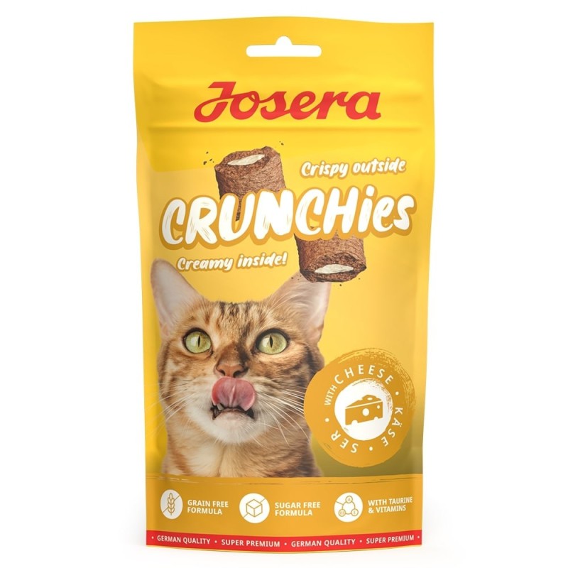 Josera Crunchies - Snacks com recheio para gato - Queijo
