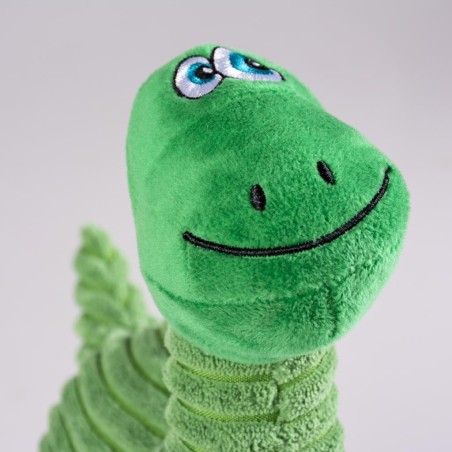 Dinossauro Brontosaurus verde de peluche para cães - Duvo Plus