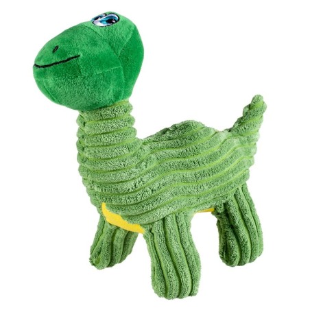 Dinossauro Brontosaurus verde de peluche para cães - Duvo Plus