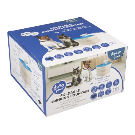 Fonte de água dobrável para cães e gatos - Duvo Plus