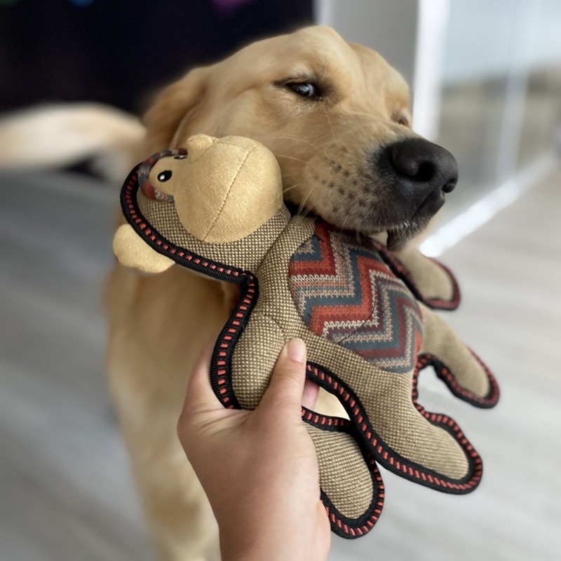 Gorila de tecido castanho Canvas para cães - Duvo Plus