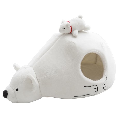 Iglu White Bear para cães pequenos e gatos - Ferribiella