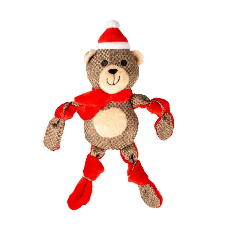 Urso de Natal com nós para cães - Duvo Plus