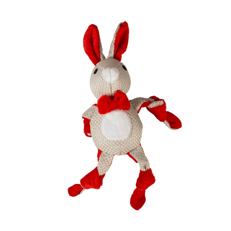 Coelho de Natal com nós para cães - Duvo Plus
