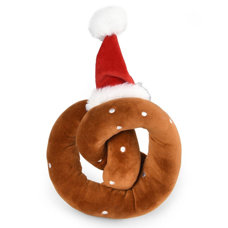 Pretzel de Natal em tecido para cães - Ferribiella