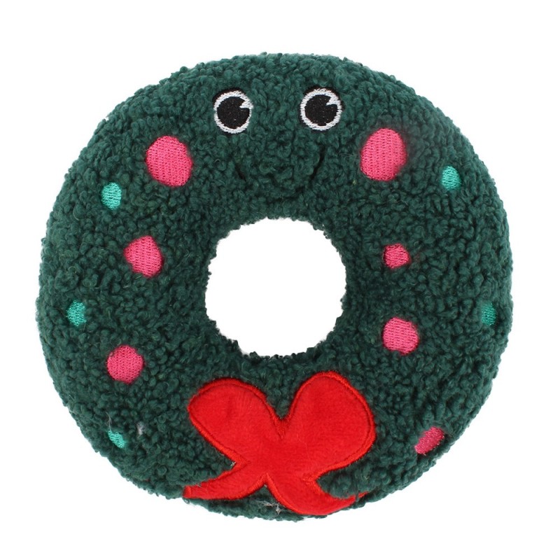 Grinalda de Natal de peluche para cães - Ferribiella