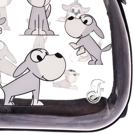 Mala de transporte Hard Case transparente para cães - Ferribiella