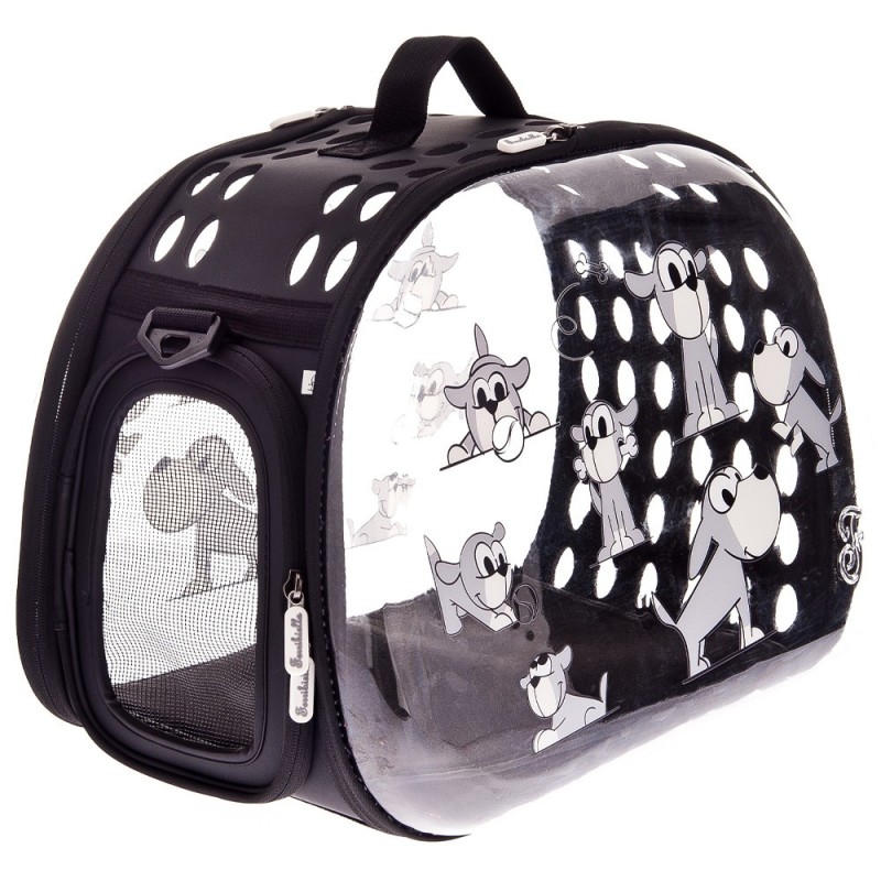 Mala de transporte Hard Case transparente para cães - Ferribiella