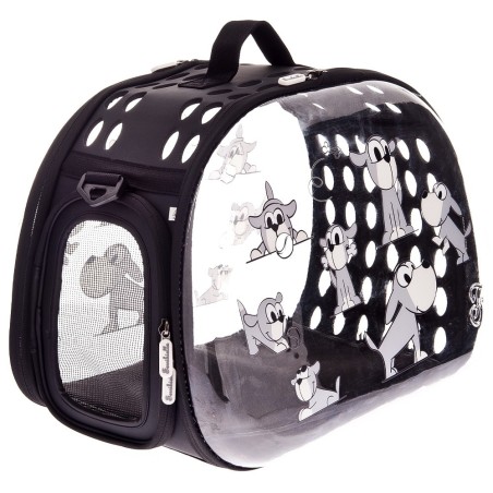 Mala de transporte Hard Case transparente para cães - Ferribiella