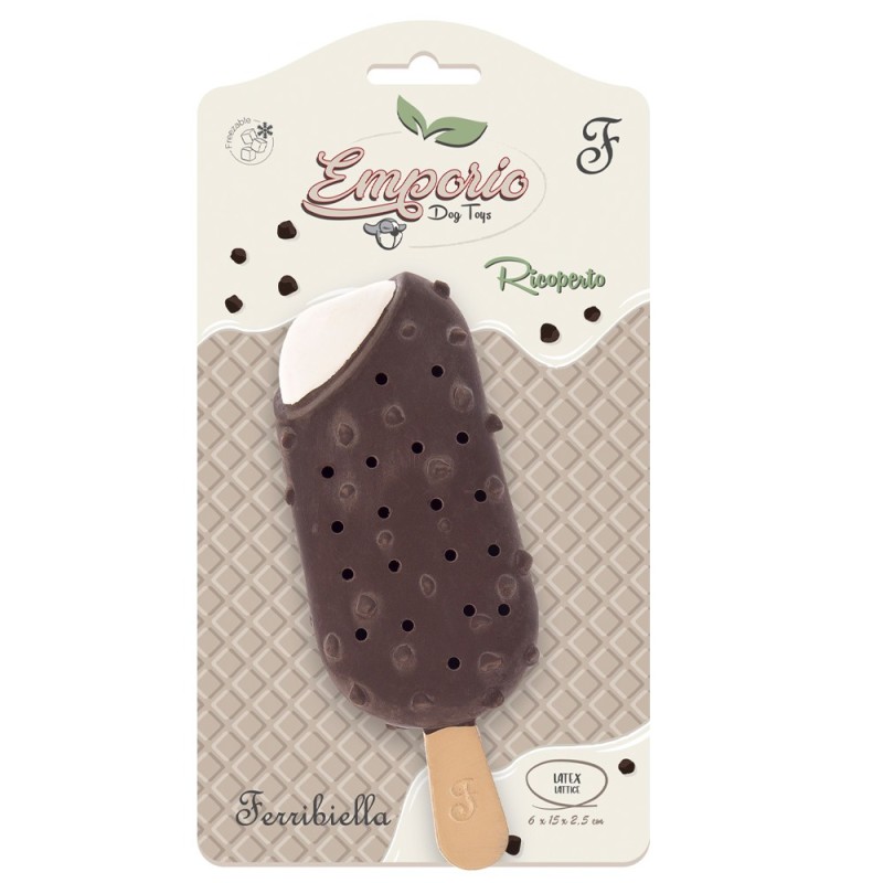 Brinquedo refrescante para cães - Gelado de chocolate - Ferribiella