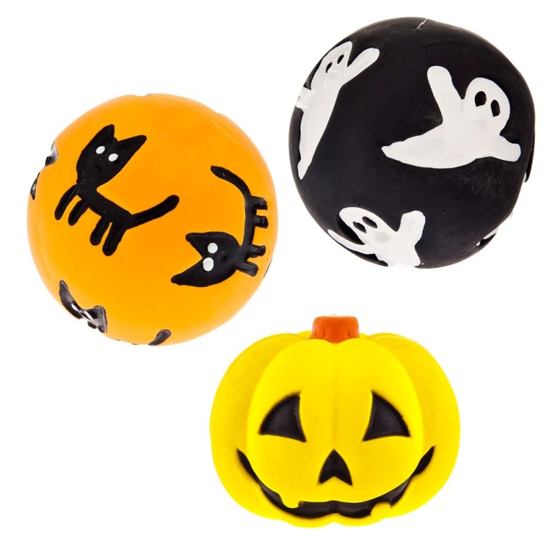 Bolas de Halloween com som para cães - Ferribiella