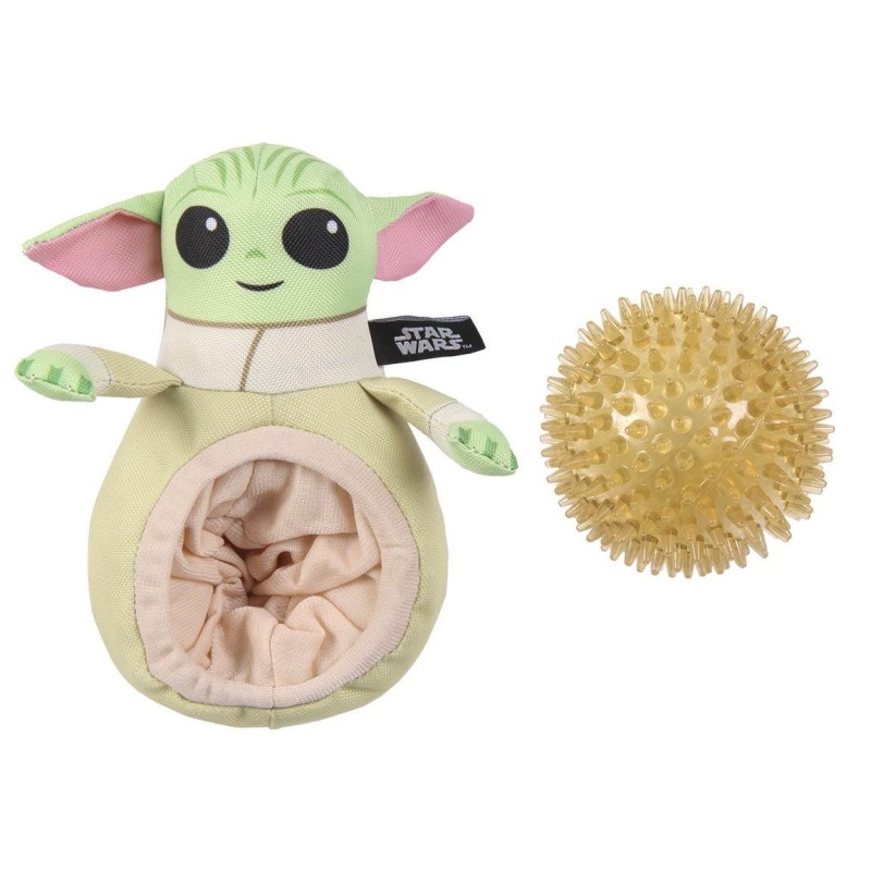 Peluche com bola Baby Yoda para cães - The Mandalorian