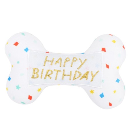 Osso de aniversário em peluche para cães - Ferribiella