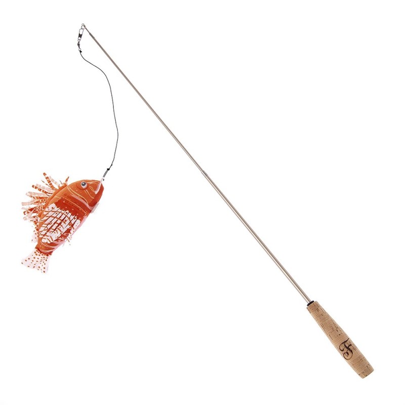 Peixe escorpião de peluche para bastão para gatos - Ferribiella