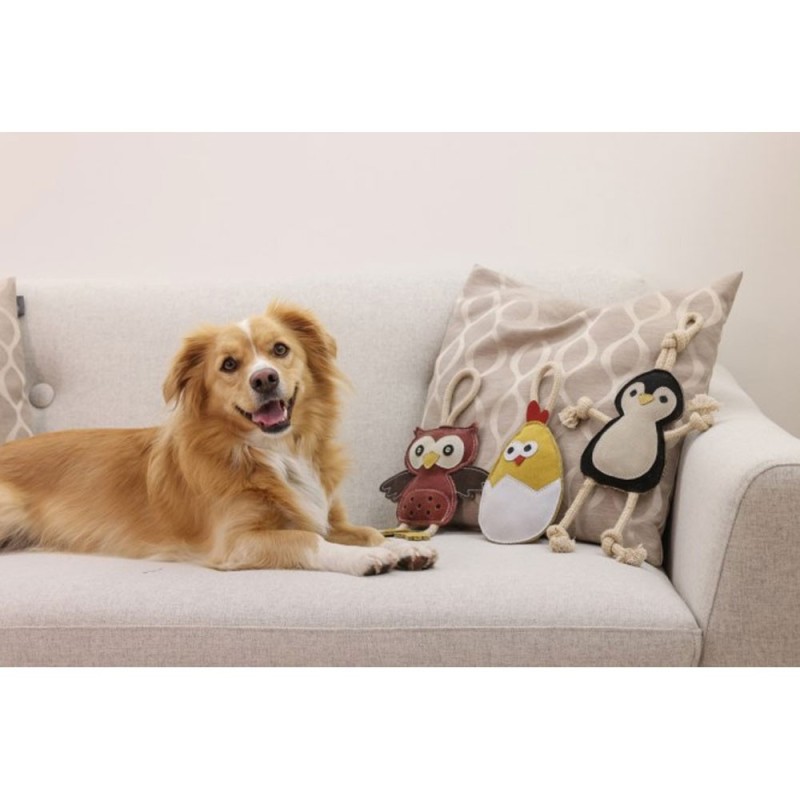 Brinquedo Coruja de camurça para cão - Kerbl