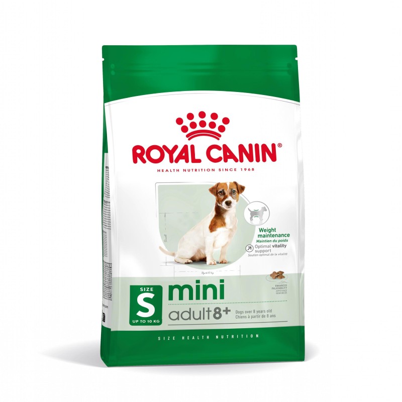 Royal Canin Mini Adult 8+ - Ração seca para cão de porte pequeno com mais de 8 anos