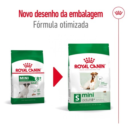 Royal Canin Mini Adult 8+ - Ração seca para cão de porte pequeno com mais de 8 anos