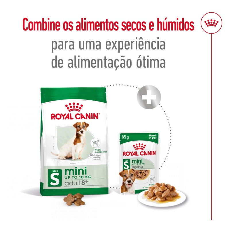 Royal Canin Mini Adult 8+ - Ração seca para cão de porte pequeno com mais de 8 anos