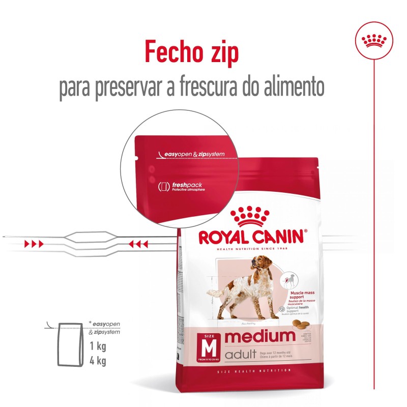 Royal Canin Medium Adult - Ração seca para cão de porte médio