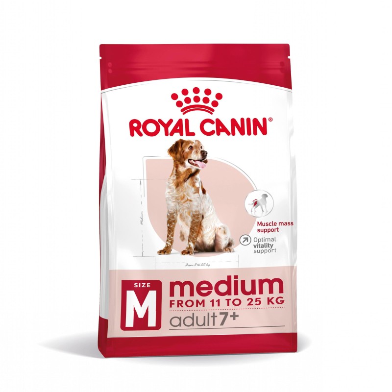 Royal Canin Medium Adult 7+ - Raçao seca para cão maduro de raça média