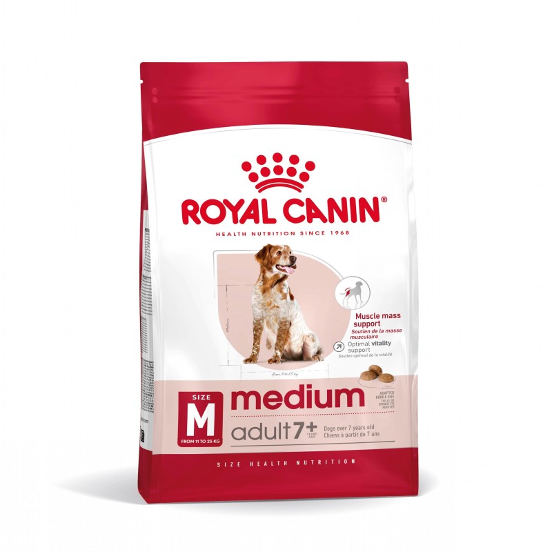 Royal Canin Medium Adult 7+ - Raçao seca para cão maduro de raça média