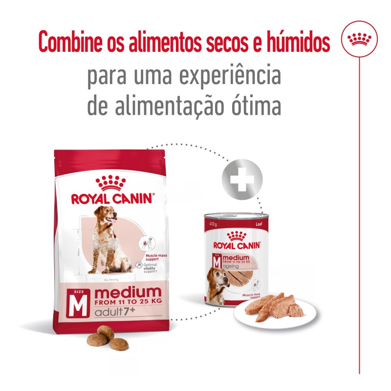 Royal Canin Medium Adult 7+ - Raçao seca para cão maduro de raça média