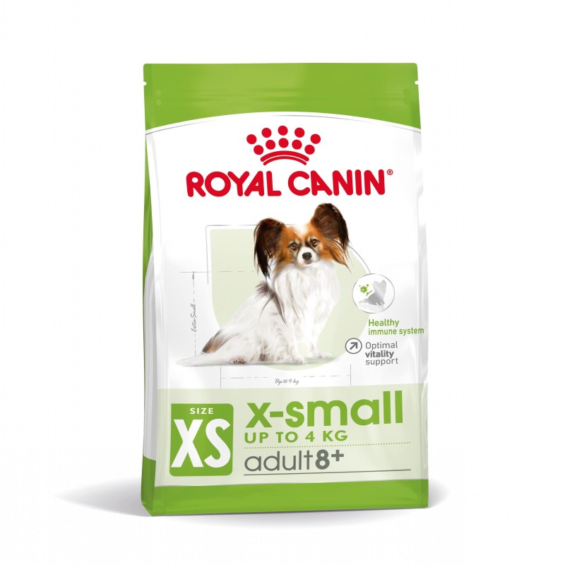 Royal Canin X-Small Adult 8+ - Ração seca para cão muito pequeno com mais de 8 anos