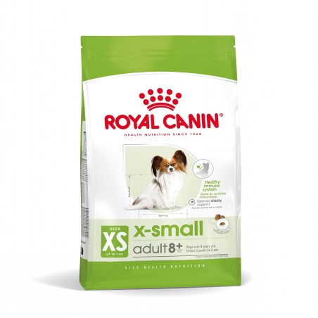 Royal Canin X-Small Adult 8+ - Ração seca para cão muito pequeno com mais de 8 anos