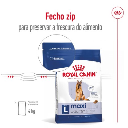 Royal Canin Maxi Adult 5+ - Ração seca para cão de porte grande com mais de 5 anos