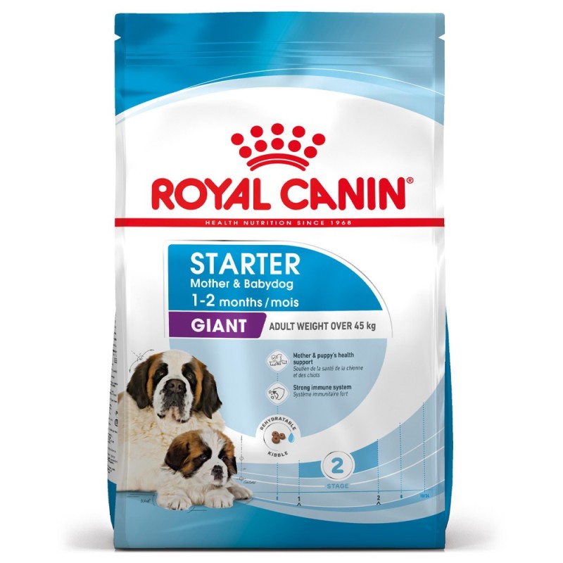 Royal Canin Giant Starter Mother & Babydog - Ração seca para cachorro recém-nascido e cadela gestante/lactante de porte gigante