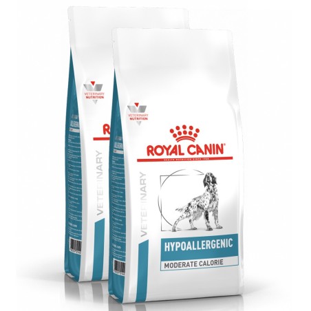 Royal Canin VET Hypoallergenic Moderate Calorie - Ração seca para cão adulto com alergias alimentares