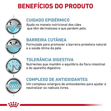 Royal Canin VET Skin Care - Ração seca para cão adulto com dermatite e queda de pelo