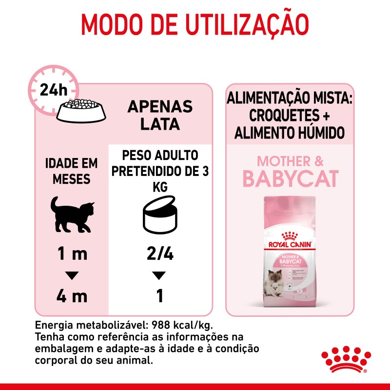 Royal Canin Mother & Babycat - Alimento em mousse para gatinhos e gatas gestantes/lactantes