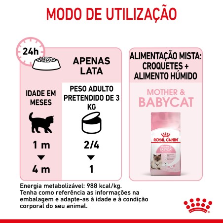 Royal Canin Mother & Babycat - Alimento em mousse para gatinhos e gatas gestantes/lactantes