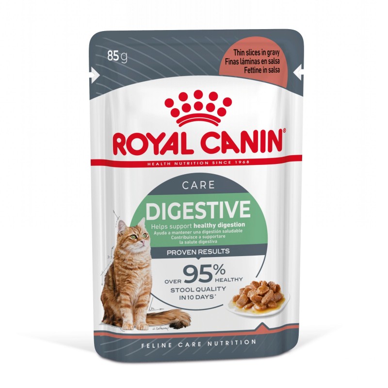 Royal Canin Digestive Care - Alimento em molho para gato adulto com sensibilidade digestiva