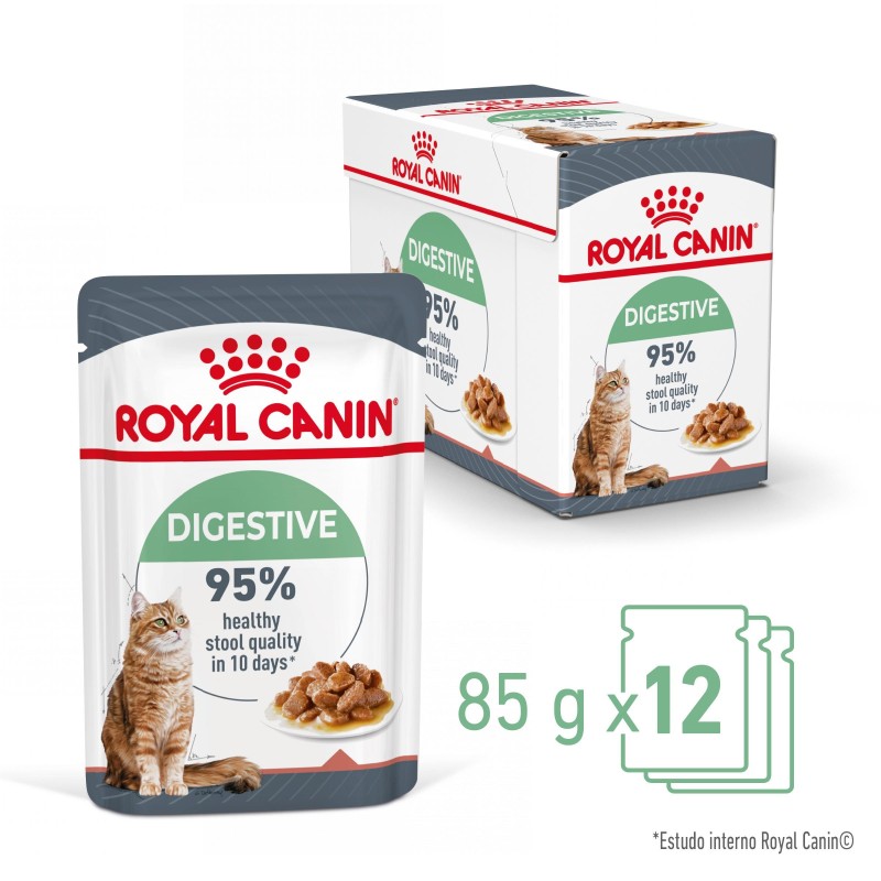 Royal Canin Digestive Care - Alimento em molho para gato adulto com sensibilidade digestiva