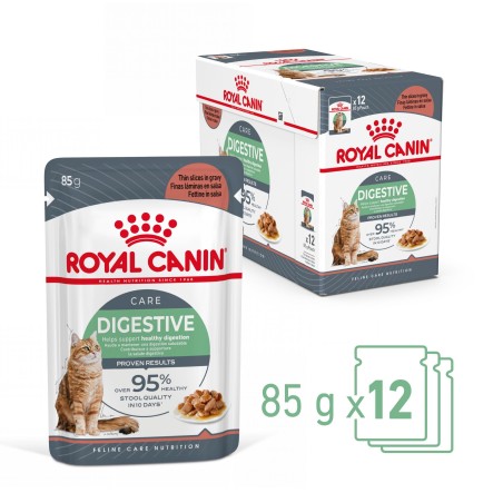 Royal Canin Digestive Care - Alimento em molho para gato adulto com sensibilidade digestiva