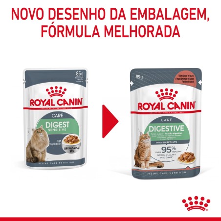 Royal Canin Digestive Care - Alimento em molho para gato adulto com sensibilidade digestiva