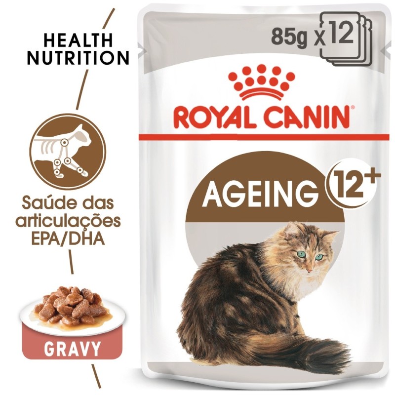 Royal Canin Ageing 12+ - Alimento em molho para gato com mais de 12 anos