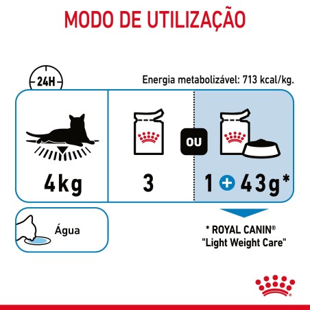 Royal Canin Ultra Light Adult - Alimento em geleia para gato para controlo de peso