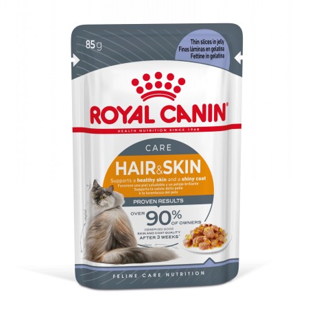 Royal Canin Hair & Skin Care - Alimento em geleia para gato adulto com sensibilidade de pele e pelo