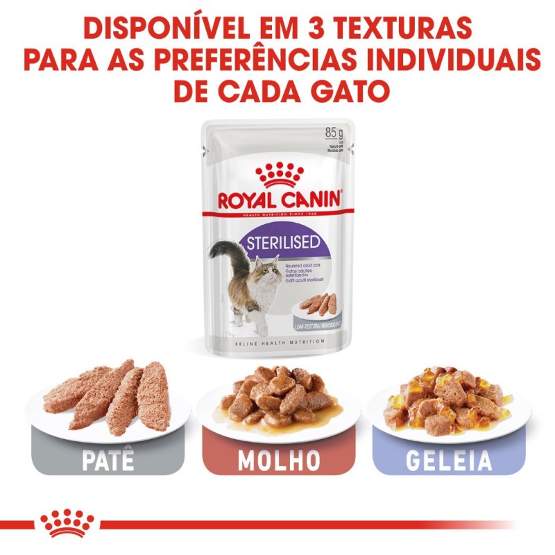 Royal Canin Sterilised - Alimento em patê para gato adulto esterilizado