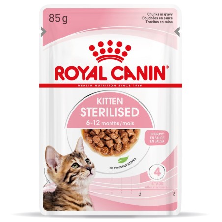 Royal Canin Kitten Sterilised - Alimento em molho para gatinhos esterilizados