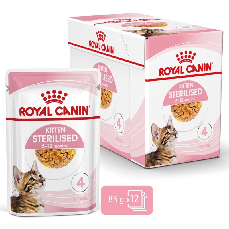 Royal Canin Kitten Sterilised - Alimento em geleia para gatinhos esterilizados