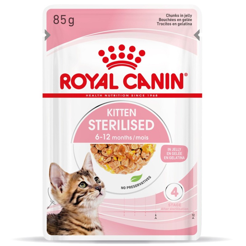 Royal Canin Kitten Sterilised - Alimento em geleia para gatinhos esterilizados