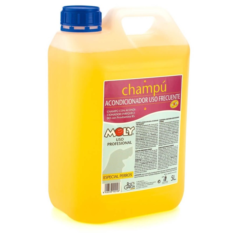 Champô com amaciador de uso frequente para cão - Moly