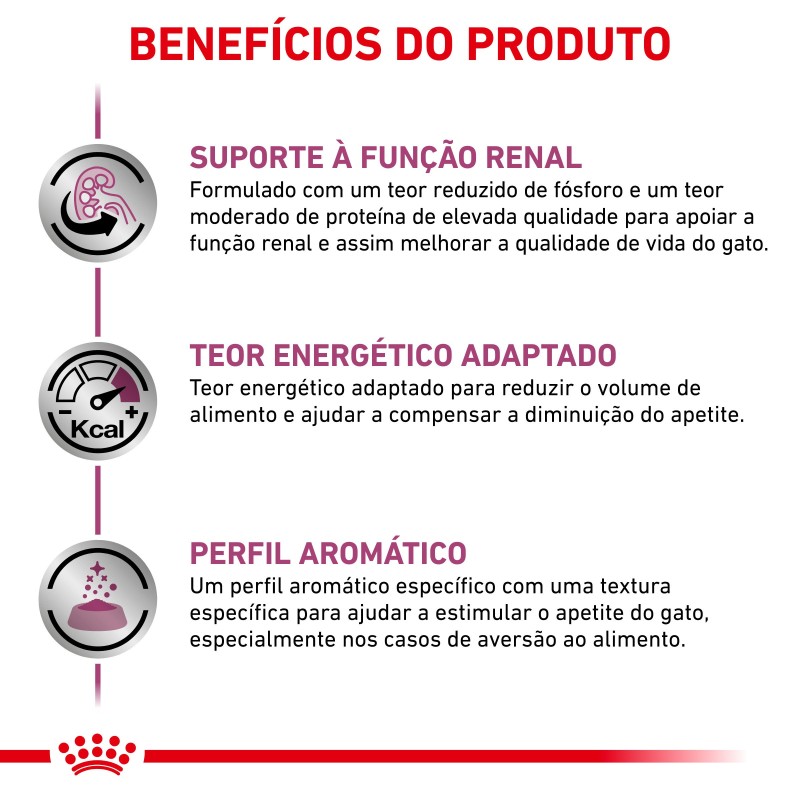 Royal Canin VET Renal - Alimento em molho para gato com doença renal - Vaca